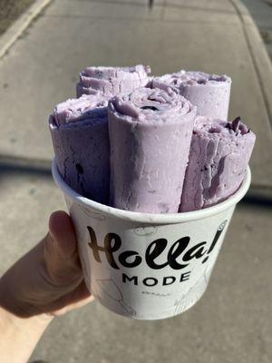 Violet violet blueberry ice cream