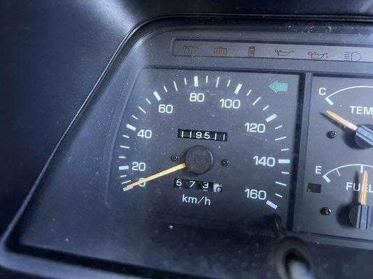 actual mileage on vehicle - over 150 miles put on van