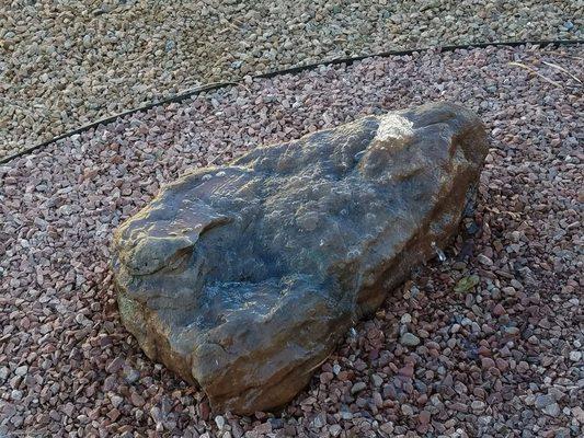 Bubbling moss rock