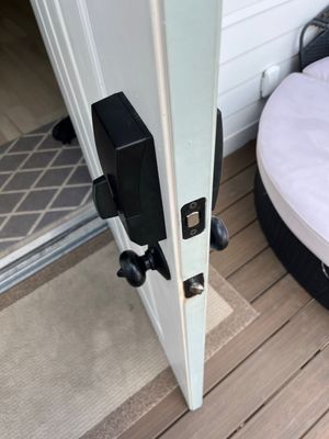 Residential electric keypad deadbolt supply and install