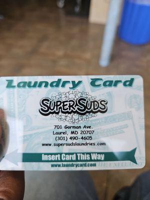 The only card the washers take