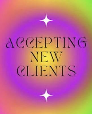 Accepting private pay clients.