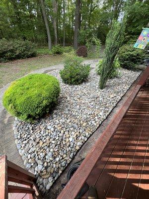 1-3 inch river rock came out beautiful for this customer