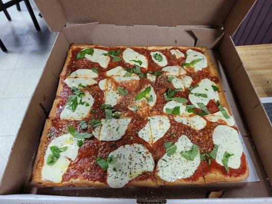 Margherita Sicilian Pizza $21