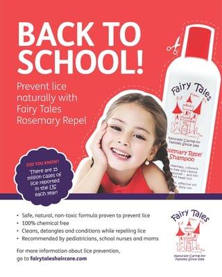 Protect your kids for Lice with this shampoo, Yuck !