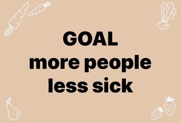 LET US SEE MORE PEOPLE LESS SICK