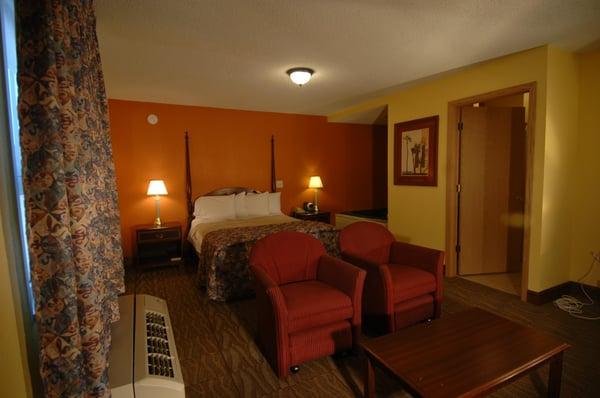 The Redrock Inn hotel guest room with One King Bed