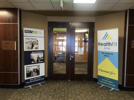 Front door of HealthFit Family Medicine