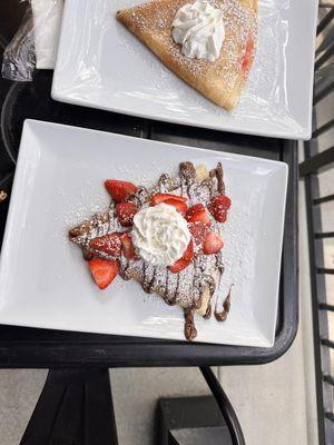 Nutella strawberry crepe