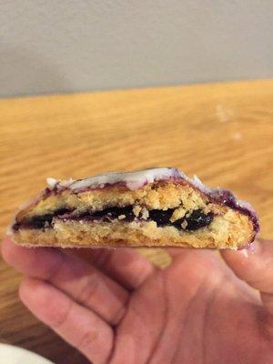 2.50 blueberry Pop-Tart. Very tasty nice pastry crumbly sweet but not too sweet and the feeling is just right