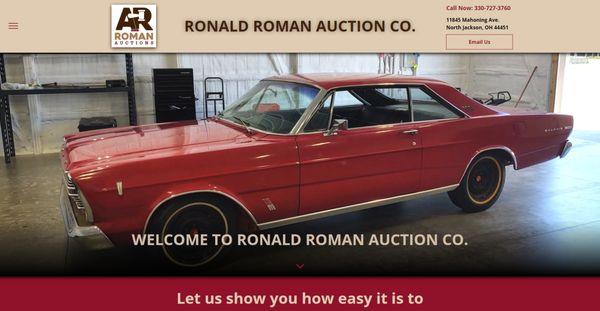 car, realestate auctions, RV commercial property, Cleveland to Pittsburgh Ronald Roman