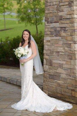 A gorgeous New Outlooks bride!  Hair by Shannon  Makeup by Nikki