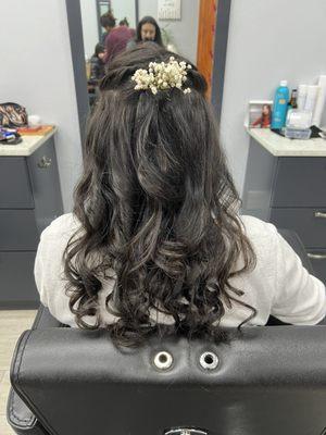 Curls with pin-up!