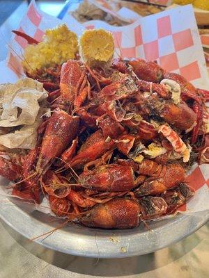 2 pounds Crawfish after the fact... lol