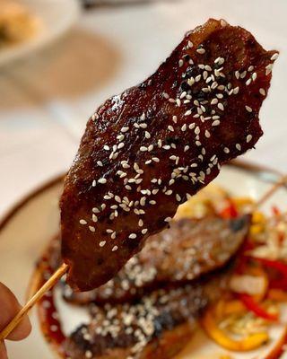 Korean Beef Skewers