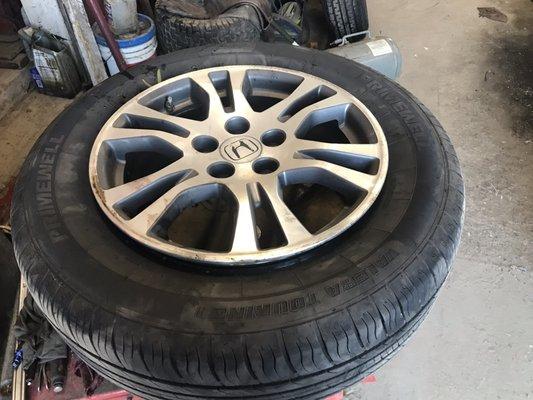 Tire is fixed!