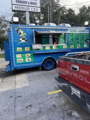 Taco truck, menu