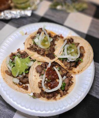 Cabeza and Tripas Tacos