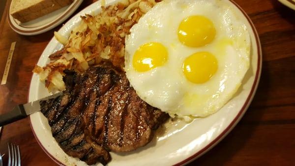 Steak N Eggs w/ Hash Browns