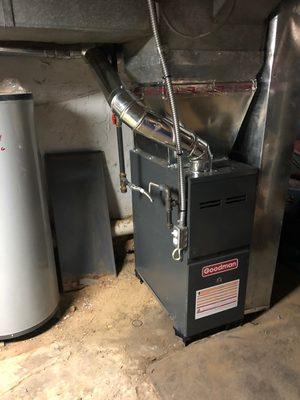 New Goodman furnace installation