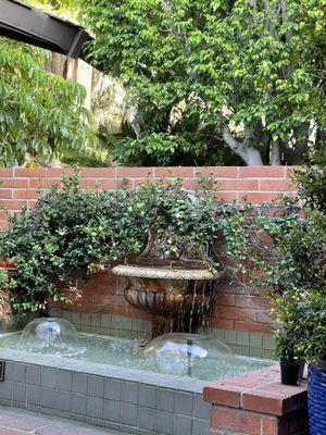 Nice fountain in the courtyard