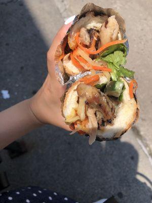 Vietnamese chicken sandwich