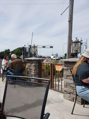 Outdoor dining on a sunny Sunday