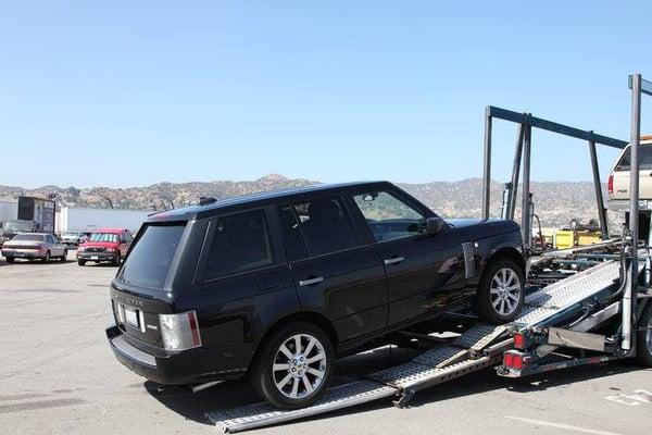 Range Rover is being shipped to New York