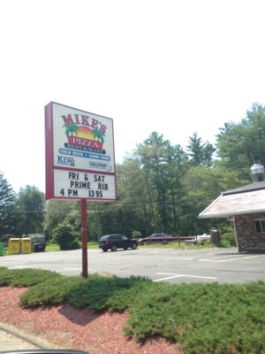 Mike's Pizza -- 105 Taunton Avenue / Route 140, Norton                   Sign