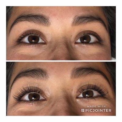 Lash lift magic!! No extensions or mascara!