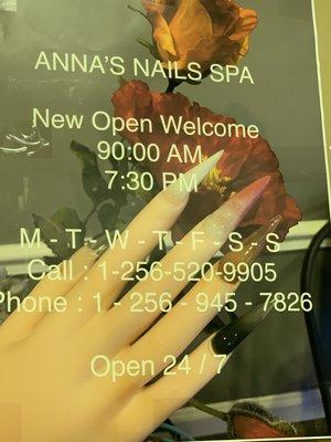 Anna Nails Spa 
 1047 Jeff Rd Ste 6