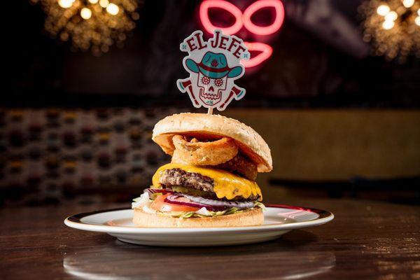 Sink your teeth into the best cheeseburger at El Jefe Cantina in Norristown! Juicy, cheesy, and loaded with flavor--it's a must-try!