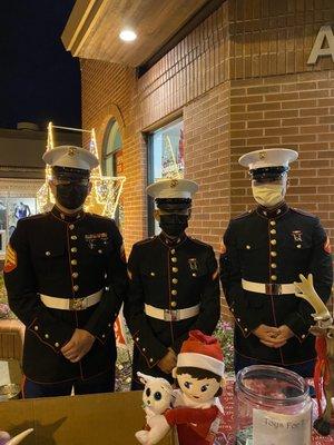 Handsome Marines! TOYS FOR TOTS Drive @AUTOMOBUILD, LOS GATOS CA Fri 11/26/21