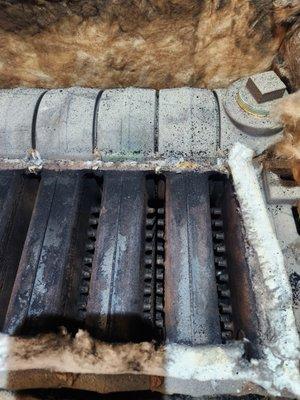 Steam boiler heat exchanger cleaning (after)