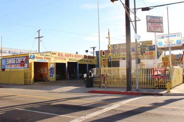 Street corner view from Los Angeles St and 16th st.