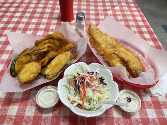 The best Fish & Chips in Bay Area! I substituted chips for zucchini. Yummy!