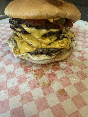 This is a 6 meat! You can choose from 1-6 meats. Super goof burger.