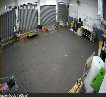 warehouse security camera installation