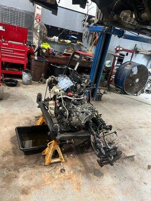 Motor swapping a FWD vehicle