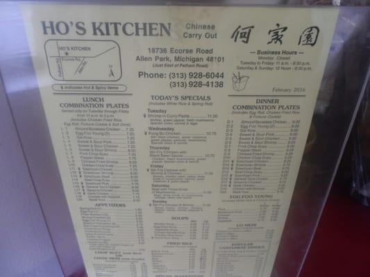 Damn no Little HO menu