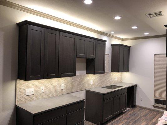 Above and under cabinet low voltage lighting