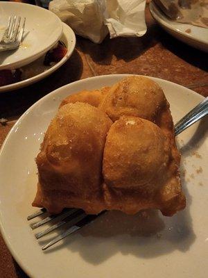 This sopapilla made me blush...and then I ate it.