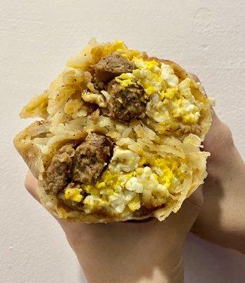 Sausage Breakfast Burrito