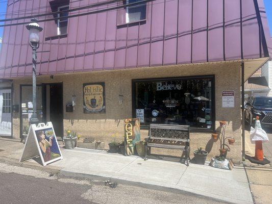 The shop is on N Ridge Ave, tucked off the main street in Ambler, PA. Here, people can find a pleasant and uplifting experience.