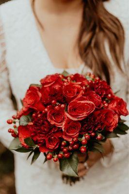 Winter wedding bouquet!