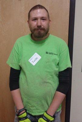 "I volunteer because I like to meet new people and I enjoy it so much. I have been volunteering at the ReStore for 3 years." - Justin