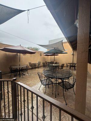 Outdoor dining area