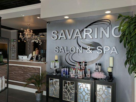 Beautiful entrance at Savarino Salon & Spa