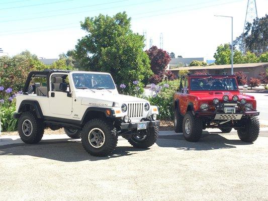 2006 Jeep Rubicon LJ  1971 Ford Bronco