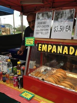 Empanadas at West End market, Brisbane. Try spicy beef but skip corn